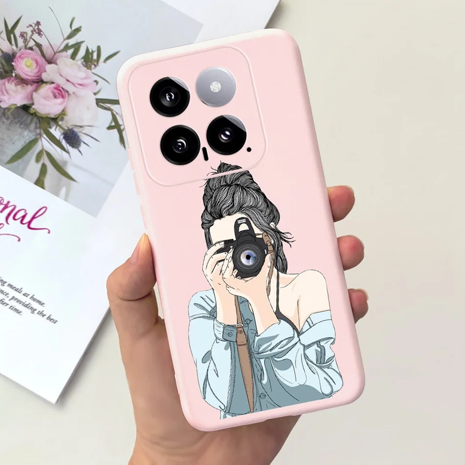 Sunflower Pattern Candy Color Soft Silicone Back Cover