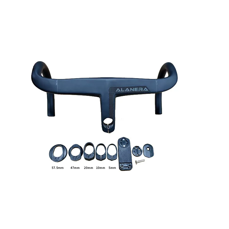 High Quality ALANERA Carbon Road Handlebar Super Light Integrated Carbon Road Handlebar For 28.6mm Fork Steer With Spacers