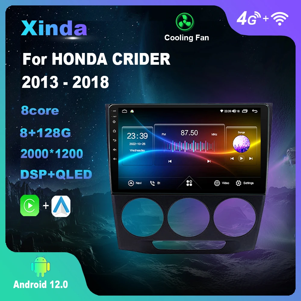 

Android для HONDA CRIDER 2013-2018 мультимедийный плеер Авто Радио Carplay 4G WiFi GPS