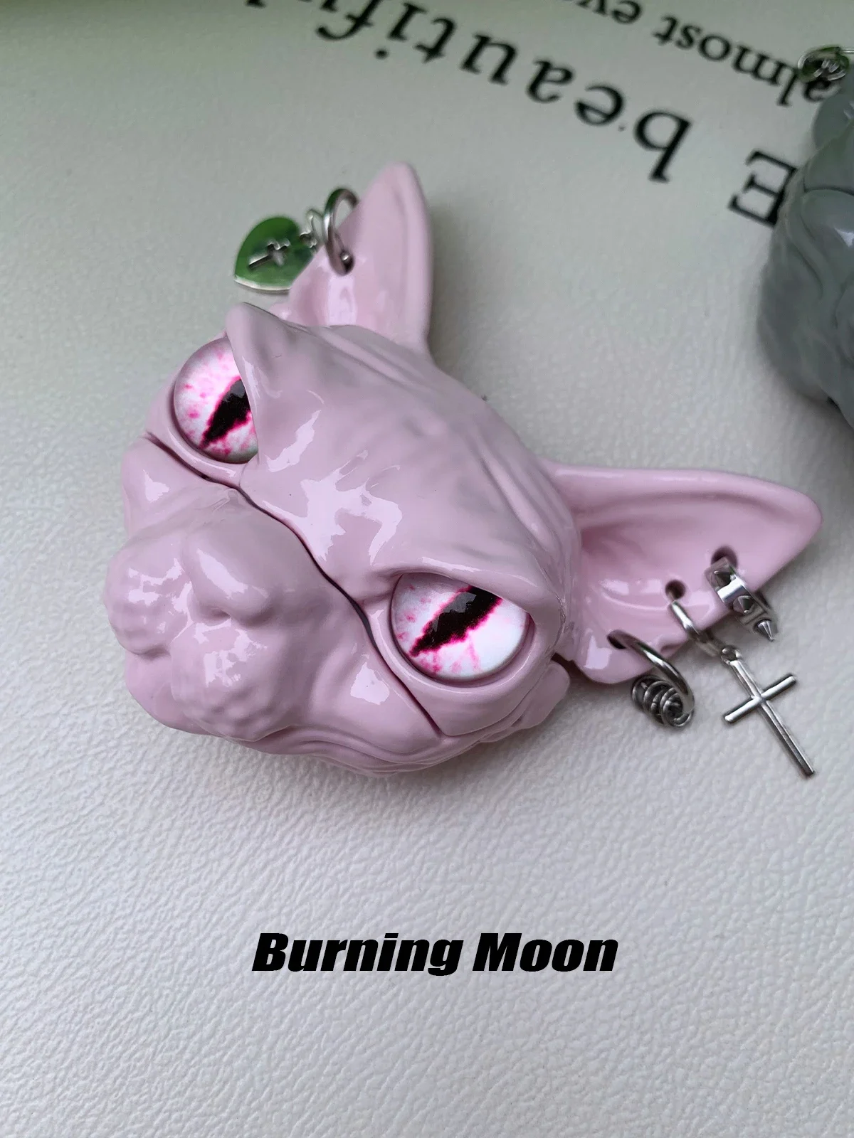 Egyptian Punk Cat AirPods Case Customizable Resin Design