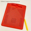 Portable Magnetic Steel Ball Drawing Board Stylus Pen Bead Learning Educational Doodles Toy for Children's Birthday Gifts 2