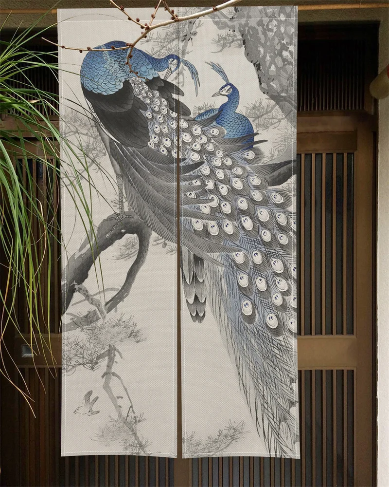  Cortinas decorativas para puerta de privacidad, cortina de  puerta de dragón con ojales, diseño histórico asiático oriental chino con  estampado de criaturas legendarias, 1 panel, 42 x 96 pulgadas : Hogar y  Cocina