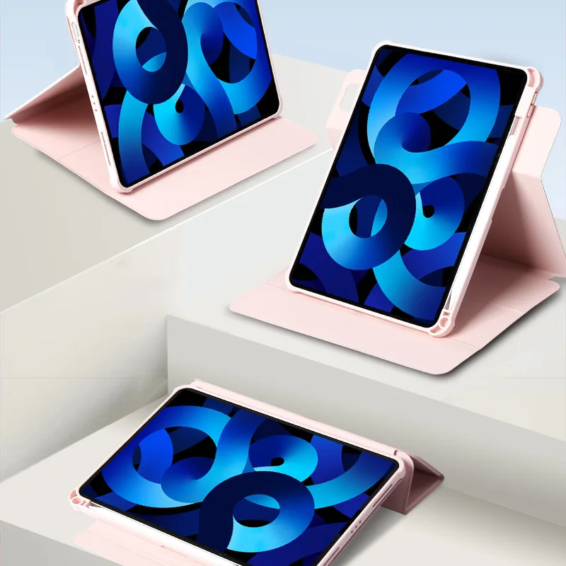 

Вращающийся чехол Mini 6 для iPad 9,7 10,2 10,9 10th Air 5 4 3 2 Pro 10,5 11 12,9 дюймов, противоударный умный чехол с корпусом для ручки