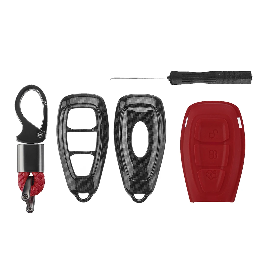 Carbon Fiber Remote Key Fob Protective Shell Cover