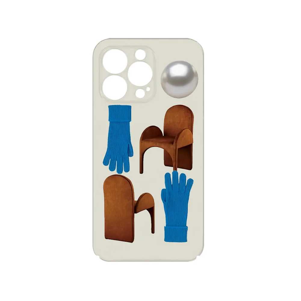 Artistic Glove Chair Illustration Acrylic Hard Phone Case