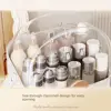 Layered Storage Cosmetic Storage Box Large Capacity Dustproof Makeup Organizer Transparent and Visible With handle 4