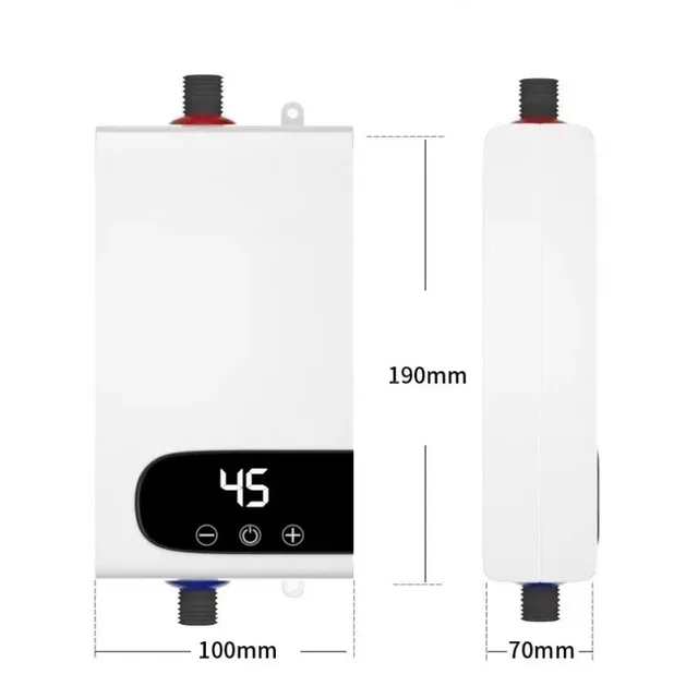Chauffe-eau électrique instantané, fonction de mémoire, Conversion de fréquence, Machine de chauffage de l'eau à température constante, 220V, 4500W 1