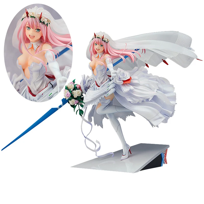 

DARLING in the FRANXX Code:002 Zero Two 02 For My Darling Anime Girl PVC Action Figure Toy Collection Wedding Dress Model Doll