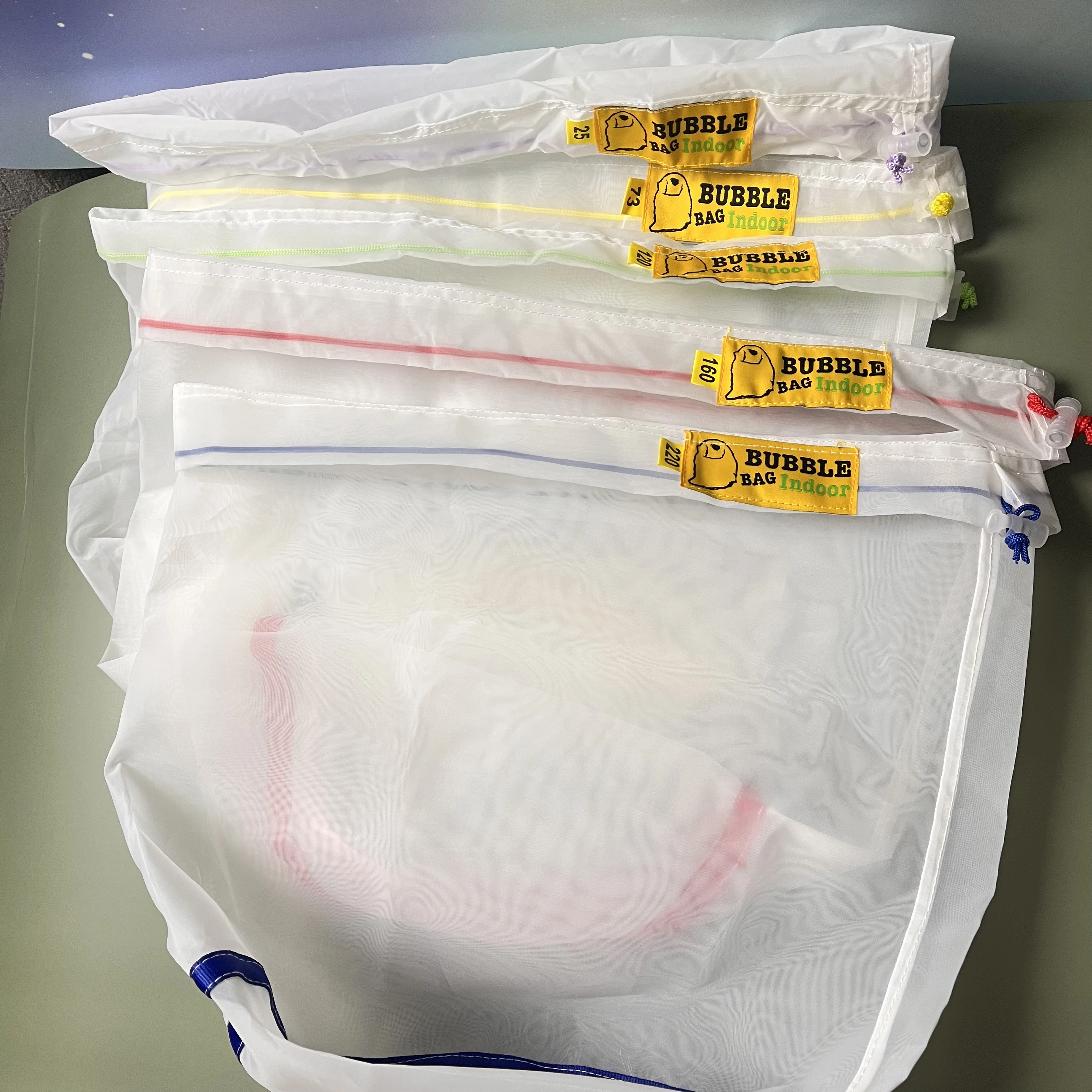 5gallon5BagsKitAllMeshBubbleHashBagsIceFilterExtractorBags