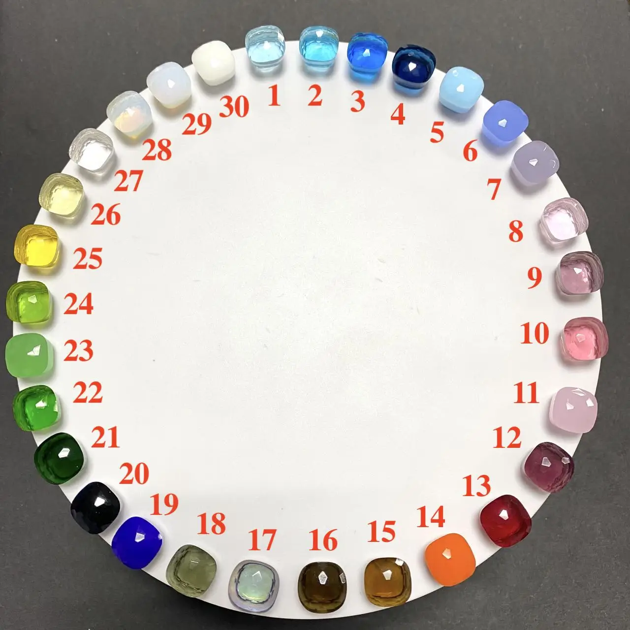 KAISQJEW 90cm ClassicCandy Square Sweater Chain For Women Mix Colors Crystal Long Sweater Chain Boho Style Crystal Necklace