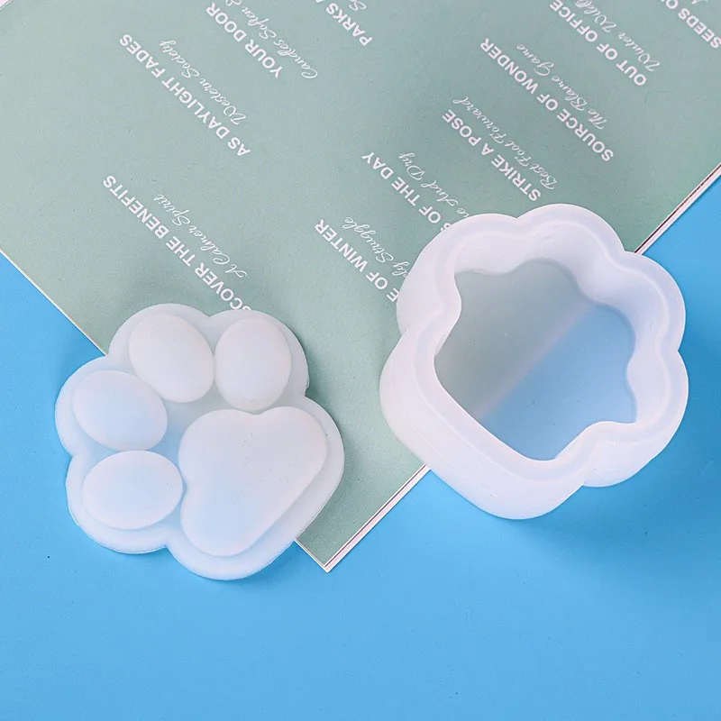 

Cat Claw Storage Box Epoxy Resin Silicone Mold Jewelry Storage Box Concrete Cement Gypsum Crystal Silicone Mold Home Decoration