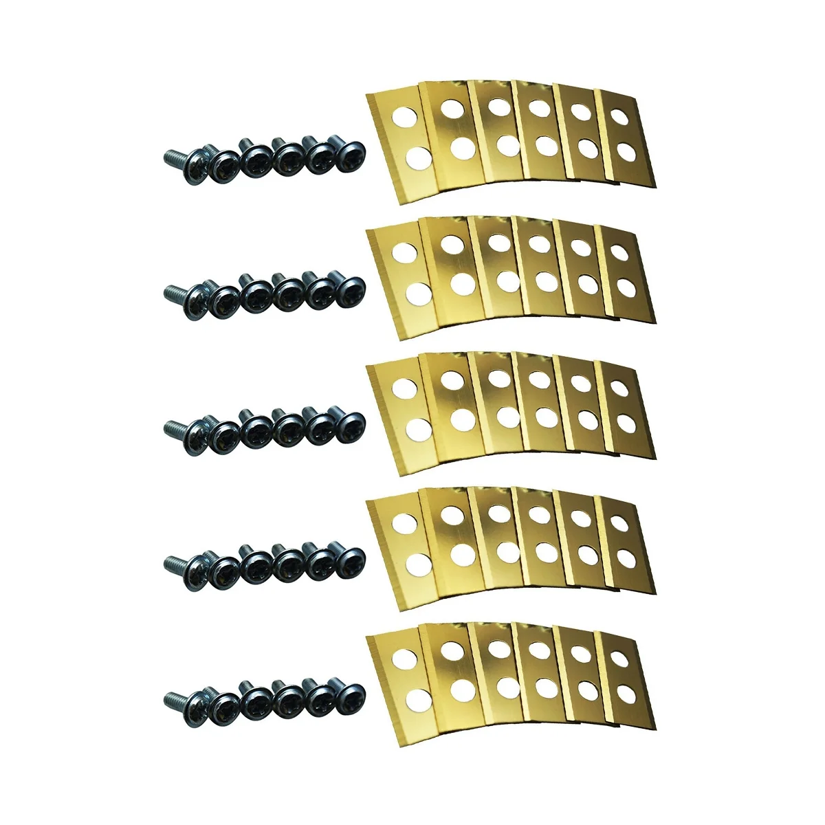 

30 Pieces of Garden Lawn Mower Cutting Tools Replacement Cutting Tools Include 30 Pieces of Cutting Tools and 30 Screws.