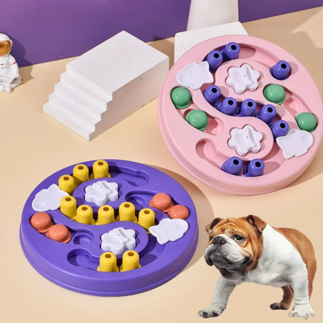 Interactive Dog Enrichment Puzzle Feeder Toy for Training and Relaxation