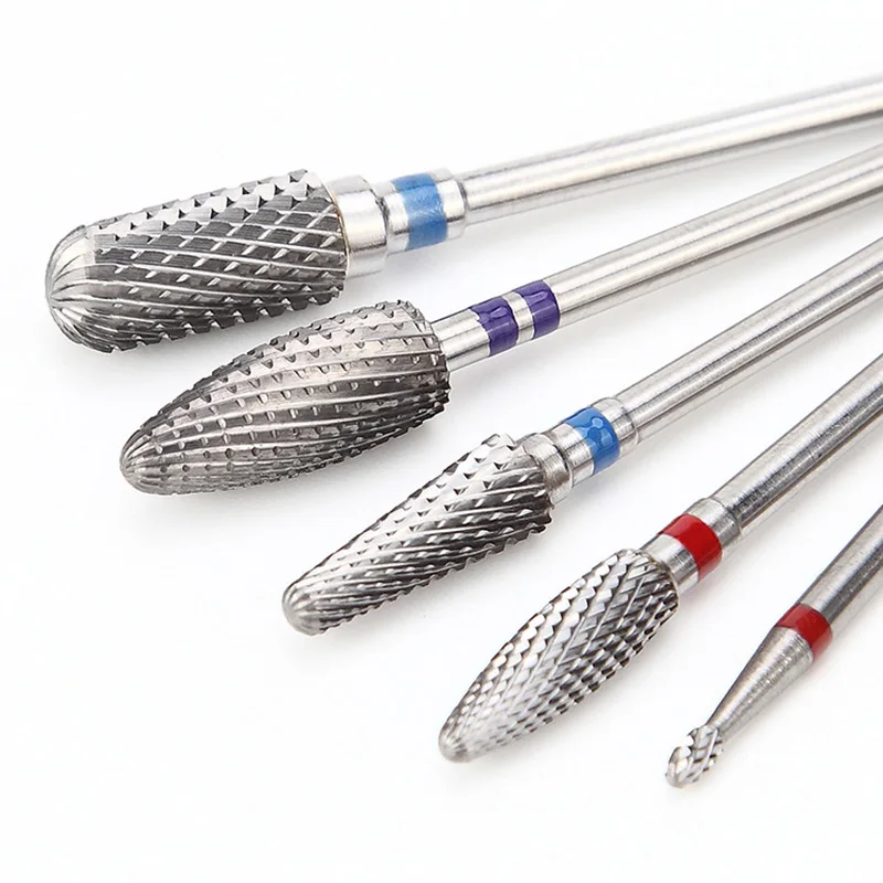 Carbide Tungsten Nail Bits Milling Cutter Burrs Electric Nail Drill Bit Pedicure  Cuticle Clean Tools For Manicure Buffers Drill — view 3