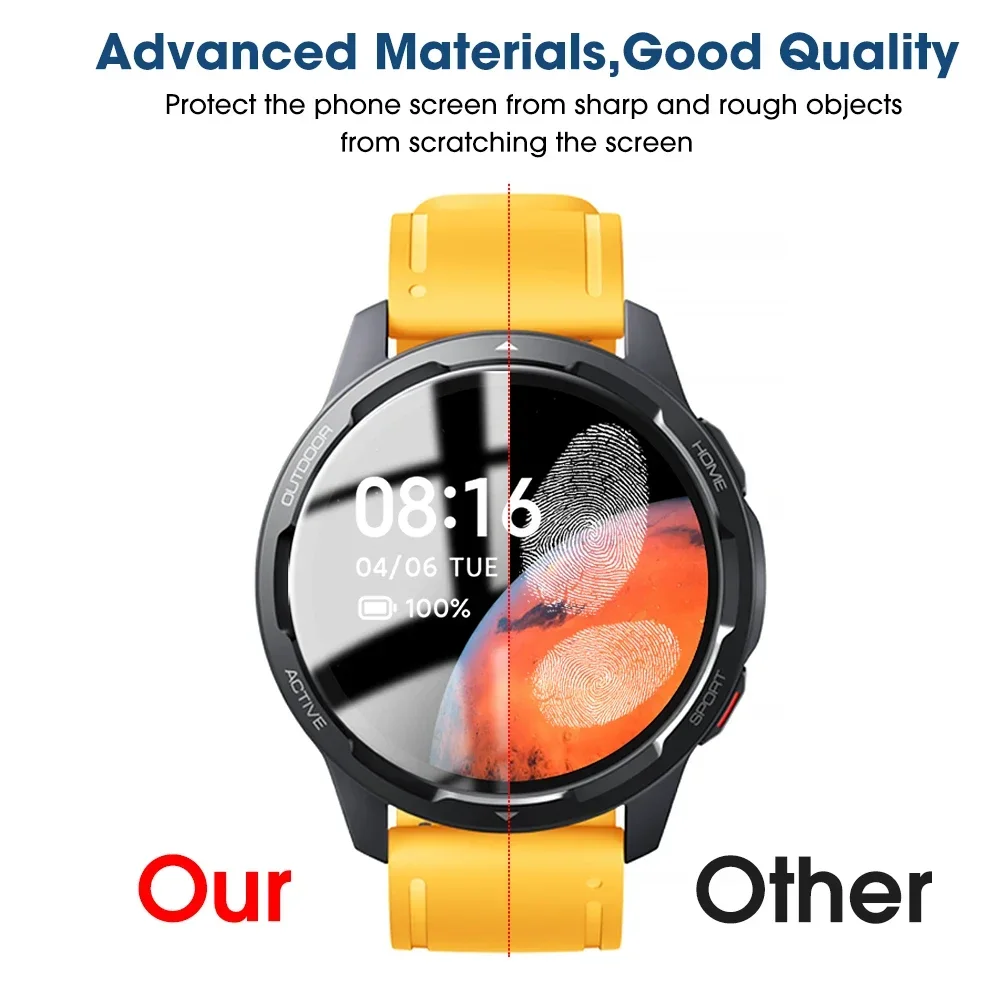 For Xiaomi S1/S1 Pro/S1 Active Smartwatch Tempered Glass Film Cover Screen Protector for Mi Watch S1 Pro Active Accessories