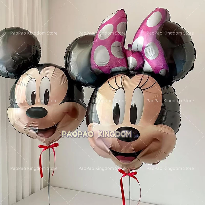 Mickey Minnie Mouse Balloon Happy Mickey Birthday Party Decorations Baby Shower Foil Balloons Cartoon Kids Toy Globos