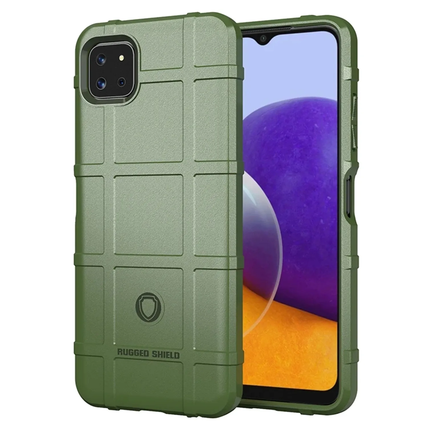 Shockproof Shield Matte Back Cover - Heavy-Duty Armor Phone Case