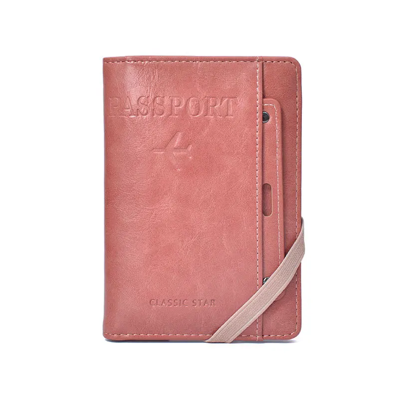 Premium RFID Blocking Leather Passport Holder and Travel Wallet
