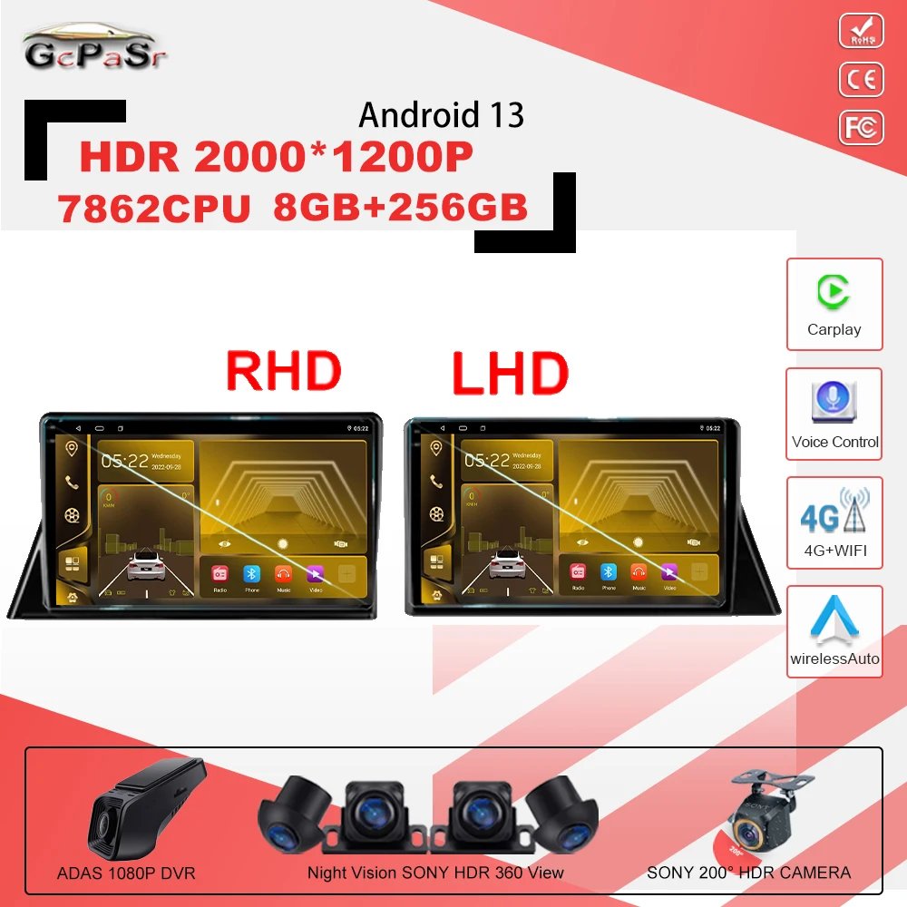 

Android 13 7862CPU For Toyota Sienta 2 XP170 LHD RHD 2015-2022 Android13 Car Radio Multimedia Video Player Navigation stereo GPS