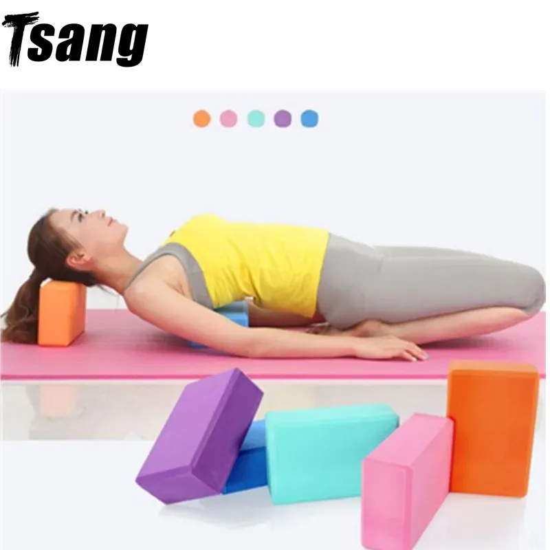 Yoga Block Brick EVA Gym Blocks Foam Brick Shaping Health Training Sports Stretching Exercise Pilates Gym Home Yoga Supplies