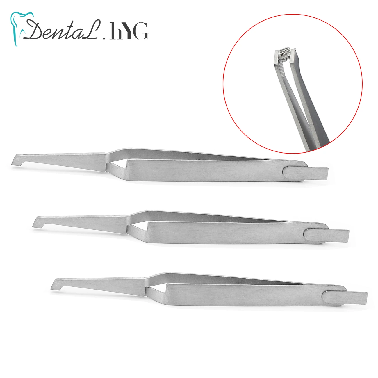 1/2/5xDental Bracket Tweezers Holder Dentist Instrument Stainless Steel