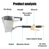 4 Hole Cement Spray Gun, Home Cement Mortar Spraying Machine, Portable Pneumatic Tool Sand Gun Machine Mortar Grouting Machine 2