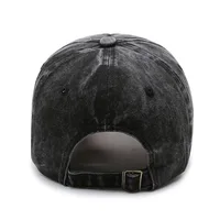 Casquette en denim shabby avec lettres délavées pour hommes et femmes, chapeau de soleil, casquette d'opérabilité, version coréenne, mode printemps et automne, site officiel 2