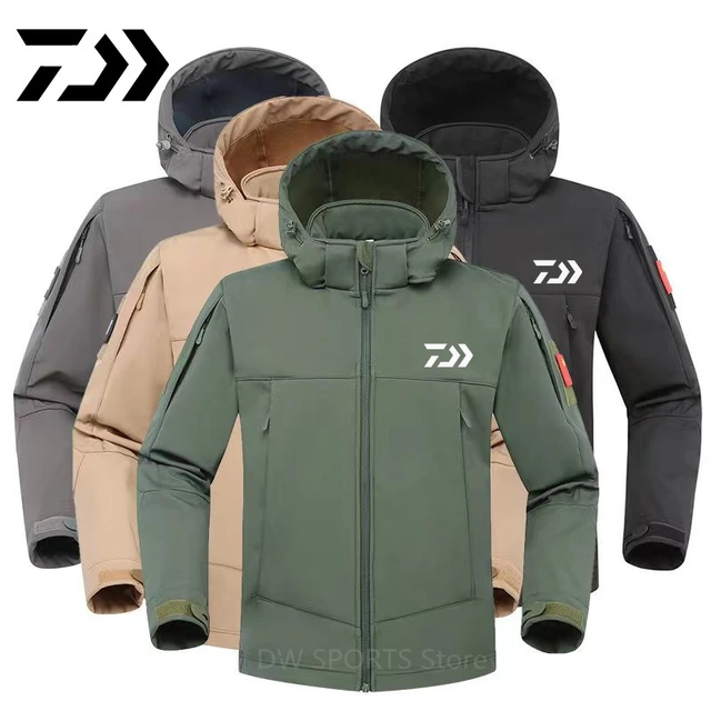 2023 New Daiwa Fishing Clothing Men's Outdoor Sports Waterproof Clothing  Hooded Wind and Rain Mountaineering Fishing Jacket - AliExpress