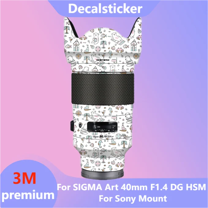 

Для SIGMA Art 40 мм F1.4 DG HSM для Sony Mount наклейка на рассеиватель Защитная Наклейка против царапин защитная пленка ART40 40 1,4 F/1,4