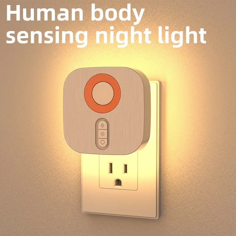 RGB Color LED Ambient Wall Lamp EU Socket Motion Sensor Night Light for Bathroom Corridor Staircase Bedroom Study Energy-Saving