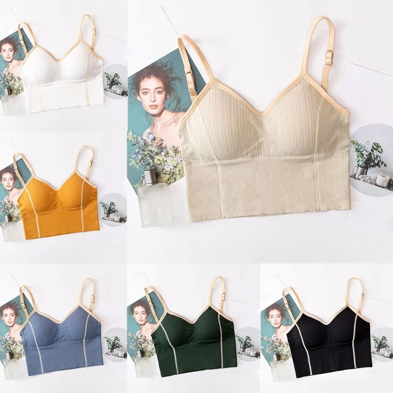 

Girls U-shaped Back Tube Cami Vest Women's Sports Underwear Bra for Yoga Daily