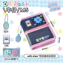 Kawaii Pocket - Sized Planner with Denim Cover Design (PinkBlue)
