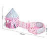 3 Pcs/lot Portable Children's Tent Beach Toys Ball Pool Rocket Tent Tipi Kids Pop-up Tent with Crawling Tunnel Outdoor Game Tent 6