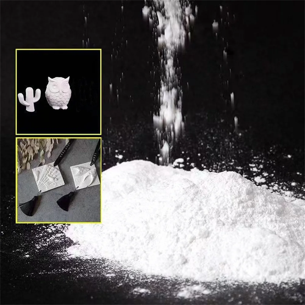 1kg/2.2lb Gypsum Powder Model Sculpture Mold Clay Molding Material Handicrafts Handmade DIY Jewelry White Gypsum Powder gypsum powder