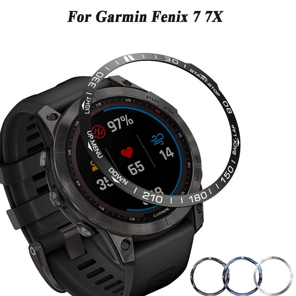 

Cover Ring Replacement For Garmin Fenix 7 7X Bezel Metal Case Cover Protector Ring Anti Scratch Fenix 7 7X Watch Accessories