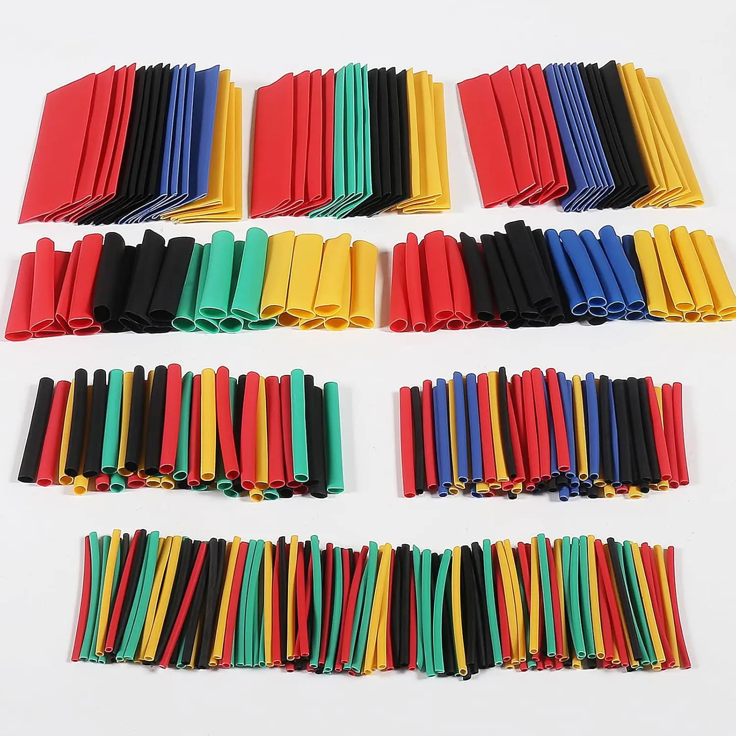 Gaines thermorétractables rétractées sur des fils, kit 656 pièces 8 tailles pour modélisme RC