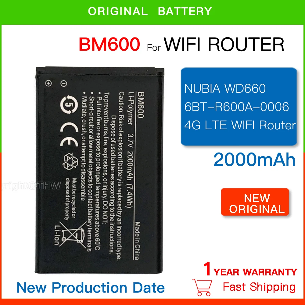 

2000mAh WH DWRr600b сменный аккумулятор BM600 для D-Link DWRr600b BM600 беспроводные батареи