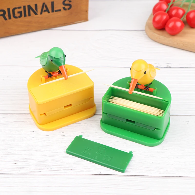 

Small Bird Toothpick Container Automatic Toothpick Dispenser Toothpick Holder Home Decoration