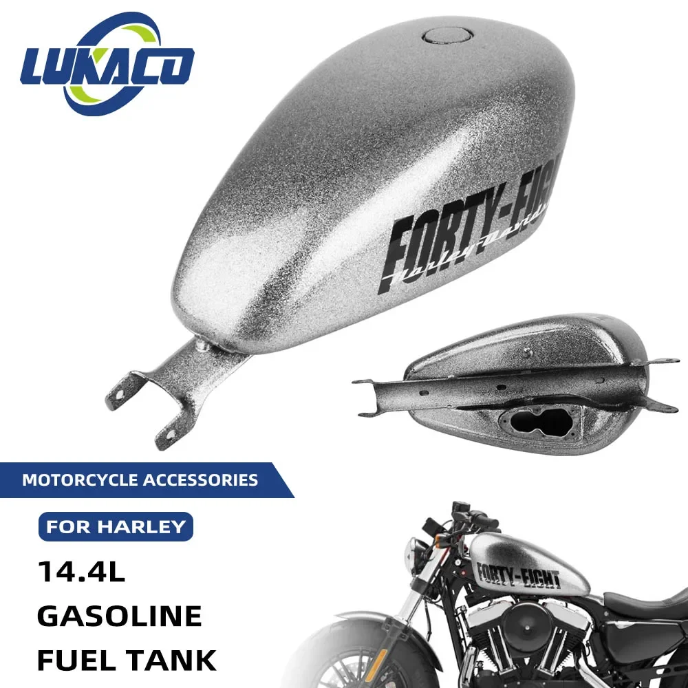 Forty-eight Motorcycle US Gal Oil Gas Fuel Tanks Iron For