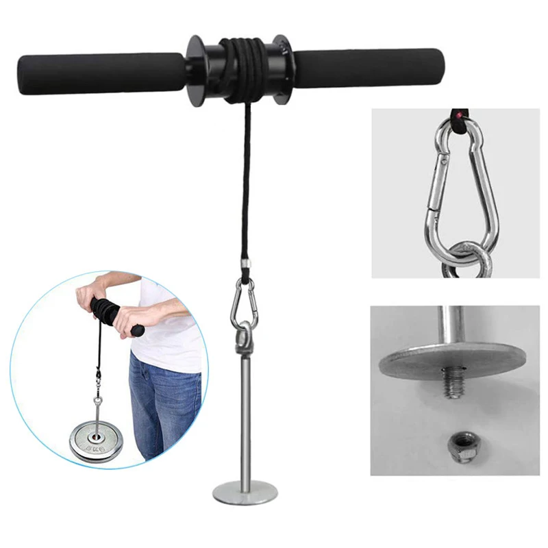 Home Fitness Equipment: Wrist and Forearm Blaster, Thousand Pound Stick, Hand-Grip Arm Muscle Strength Trainer Roller 3