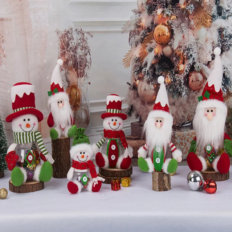 

Christmas Candy Jar Storage Bottle, Santa Claus Gift Bags, Cookie Boxes, Kids Gifts, Decorations, 2024