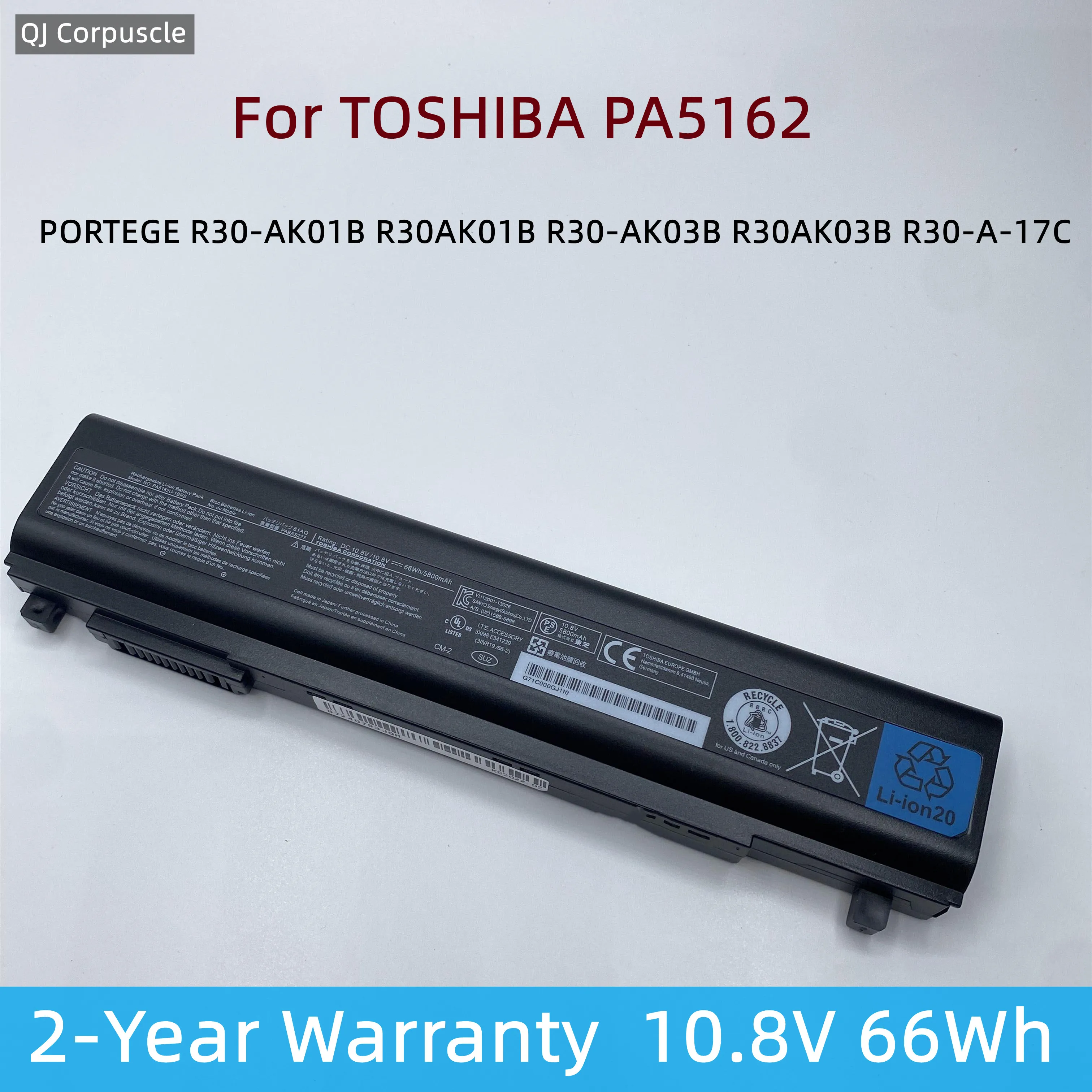 

Оригинальный аккумулятор PA5162 для ноутбука TOSHIBA PORTEGE R30-AK01B R30AK01B R30-AK03B R30AK03B R30-A-17C R30A1C5 R30A19Q