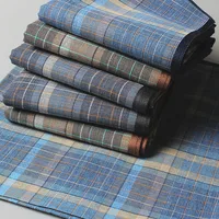 4pcs/lot Dark Plaid Handkerchief Cotton Handkerchief Classic Retro Handkerchief Bag Square Business Casual Chest Scarf 4