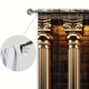 Roman Column Printed Curtain for Home Decor - Rod Pocket Window Treatment for Bedroom, Kitchen, Living Room 5