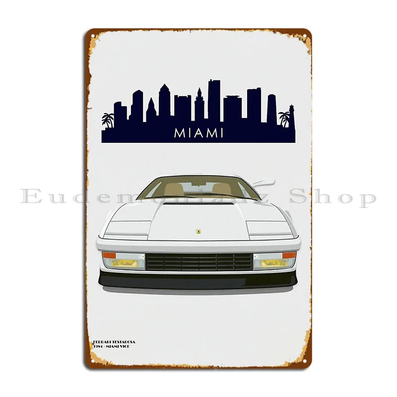 Miami Vice Forever Metal Sign Murale Iron Garage Crea Classic Tin Sign Poster