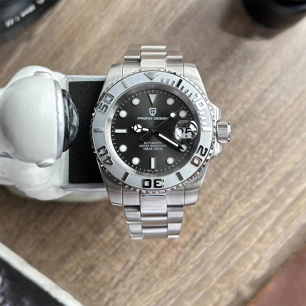 PAGANI DESIGN 40MM Men Quartz Watches TMI VH31 Luxury Business Top Sapphire 316 main image 0