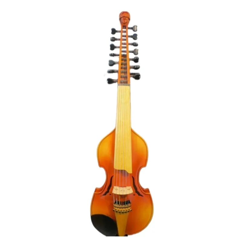 Master SONG 7&times;7 strings 14" Viola d'Amore,carving angel scroll 14 string #14590