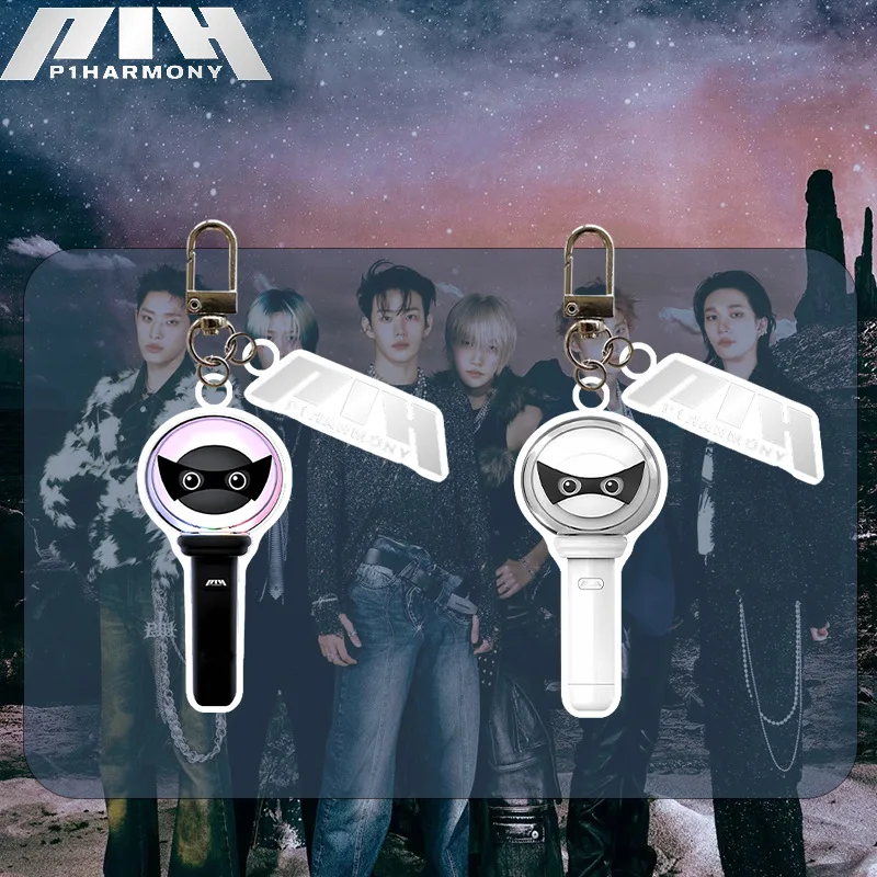 ホット商品 Keychain Acrylic P1Harmony Kpop Mini Pendant Lightstick K-POP・アジア