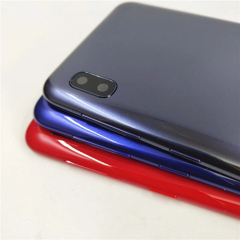 Back Battery Cover For Samsung Galaxy A10 A105 A105F Battery Cover Housing Door Rear Case With Side Buttons 1pair samsung phone case phone back cover glass battery cover glass phone back cover