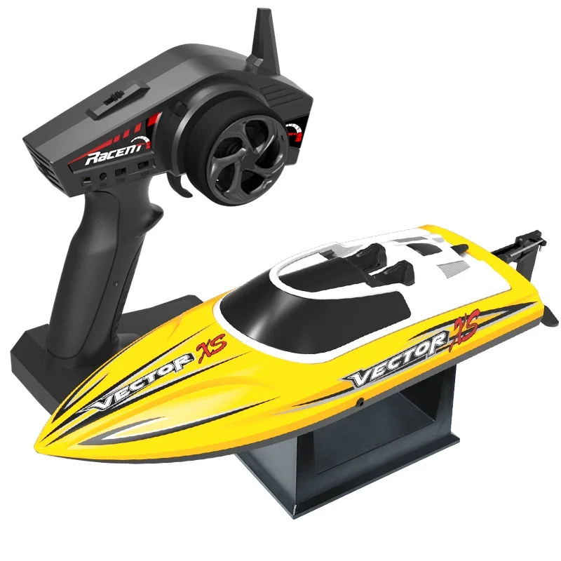 Remote-Controlled Speedboat With High Speed High Horsepower Waterproof Design Rudder And Self Flipping Children Toy Boat Model